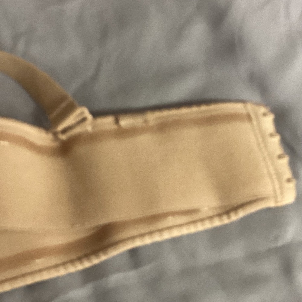 Soma Stunning Support Strapless Bra Floral Beige Comfortable 42D Straps Detach - Picture 9 of 12